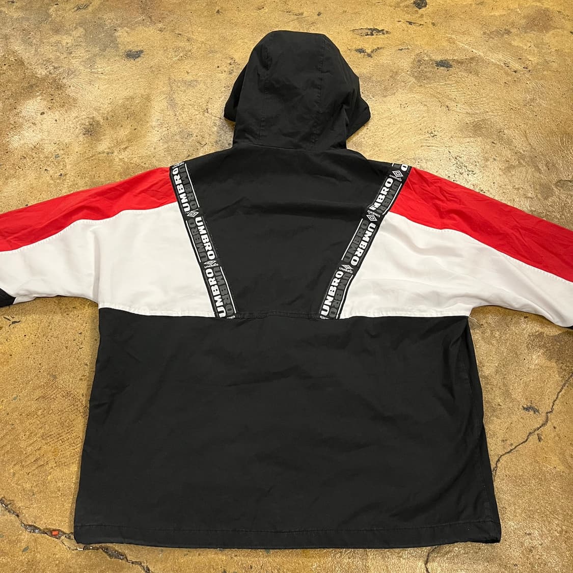 [정품/105] 엄브로 USB 컬러블록 아노락 바람막이 자켓 b14 상품이미지4