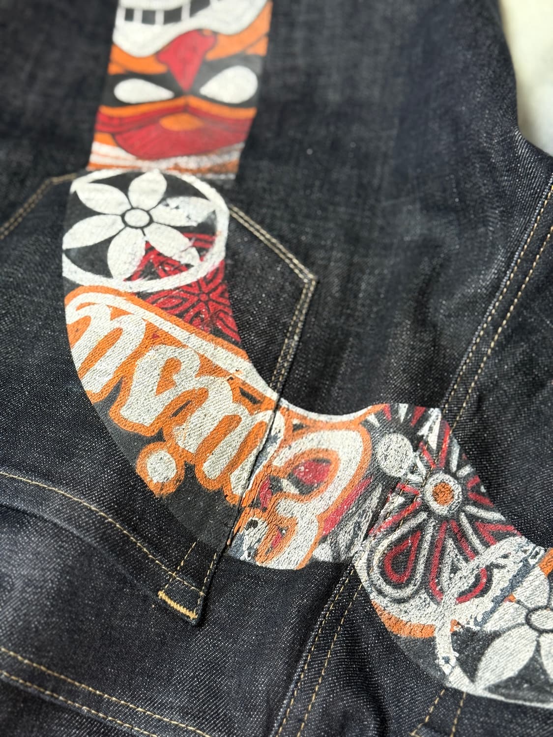 에비수 오리엔탈 빅다이콕 데님팬츠 상품이미지5