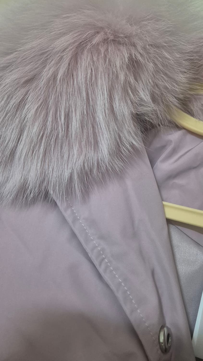 어다울 핑크색 폭스퍼 패딩 새거 원가 40만 상품이미지5