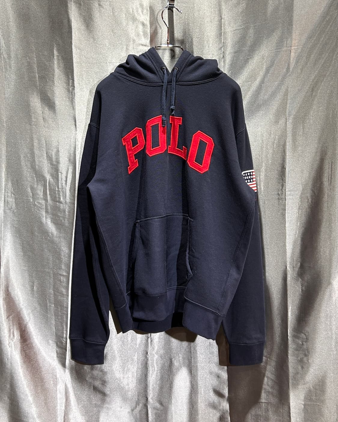 M 폴로랄프로렌 POLO 성조기 네이비 후드티  상품이미지2