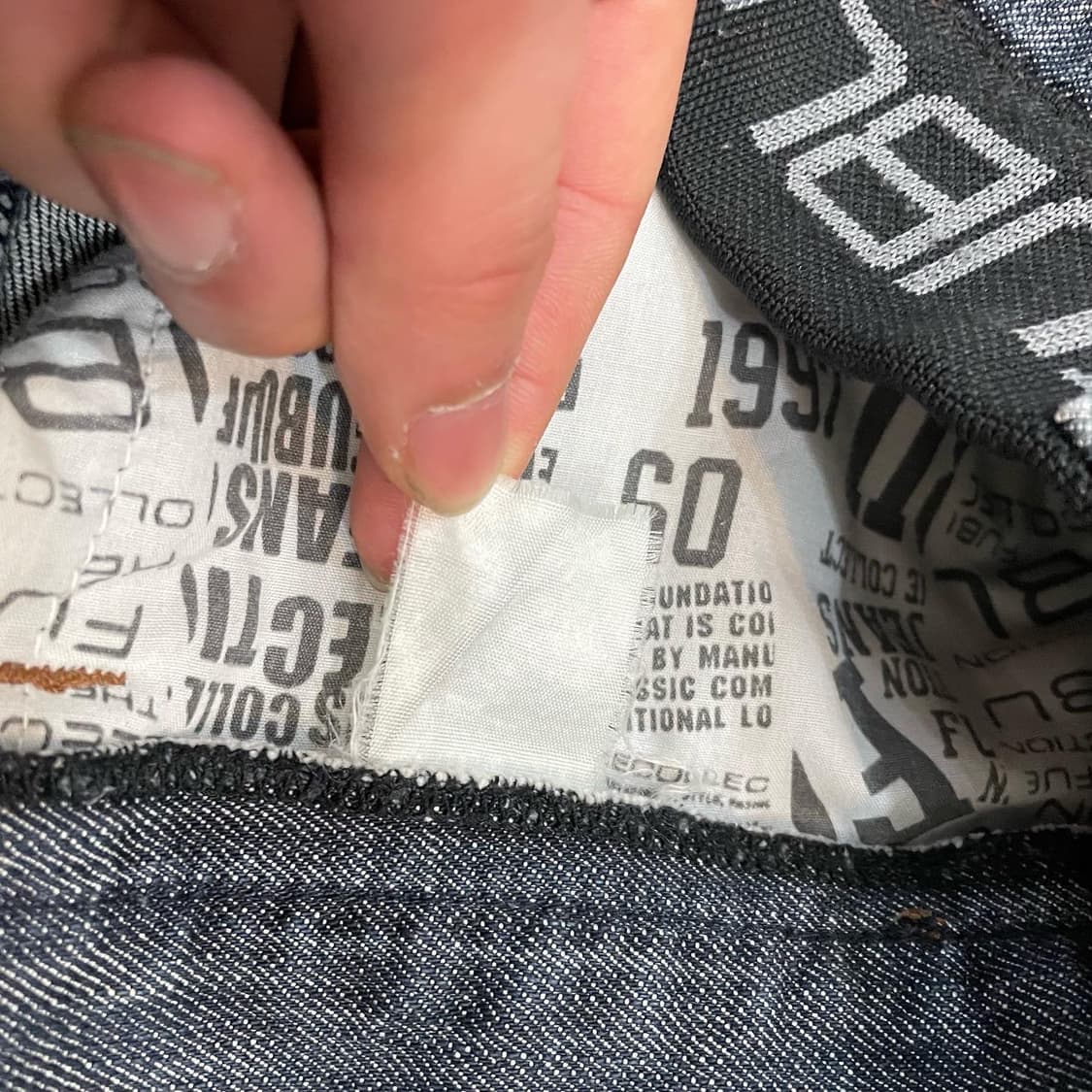 FUBU 힙합 올드스쿨 데님 조거팬츠 상품이미지9