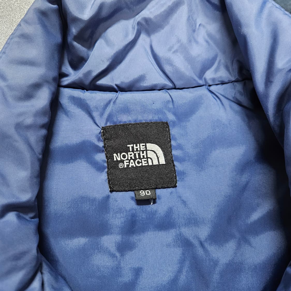 S 90-95) 노스페이스 퍼플 퀼팅 경량패딩 상품이미지7