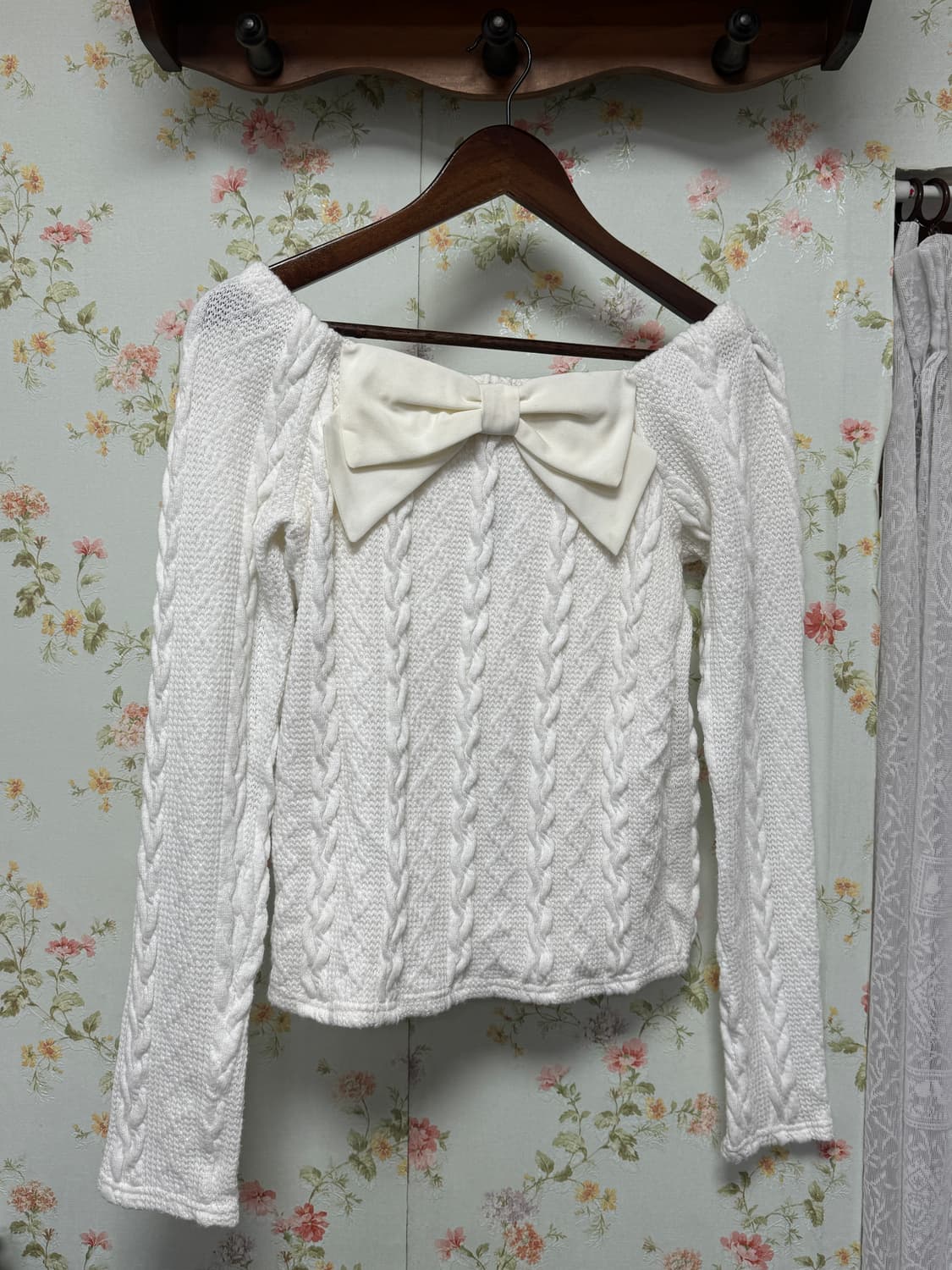 빈티지 리본 니트 상품이미지1