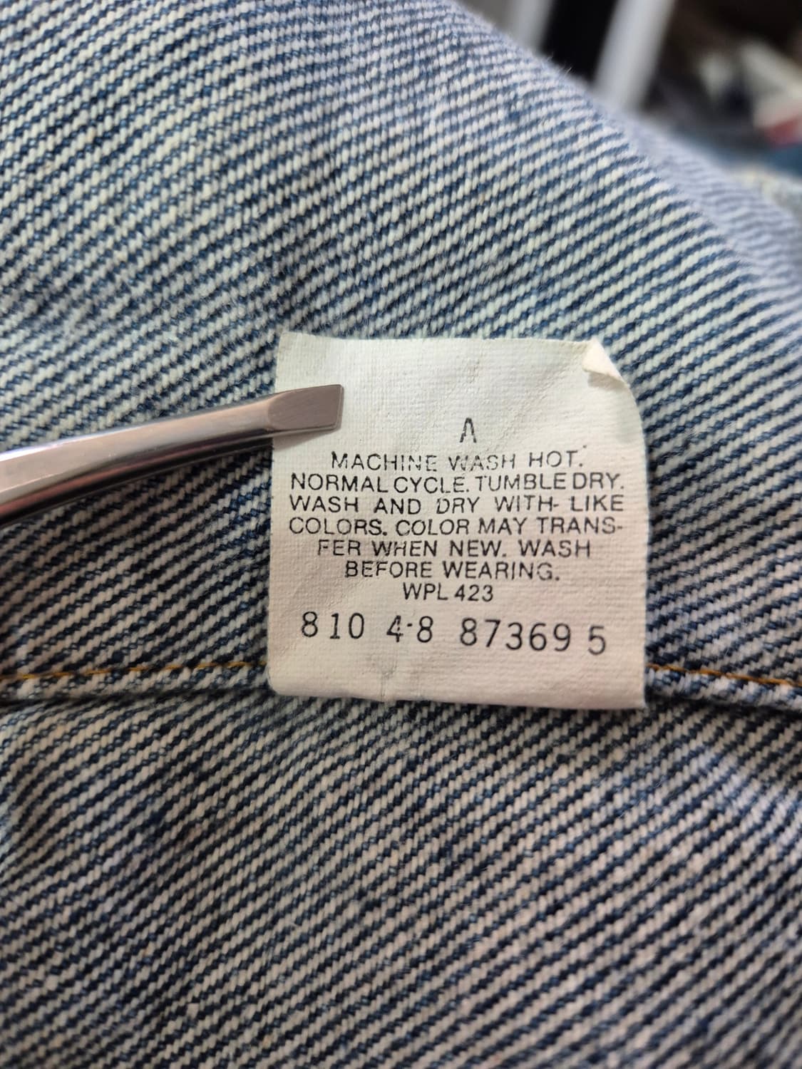 [M] 80s US Made 리바이스 트러커 -111 상품이미지6