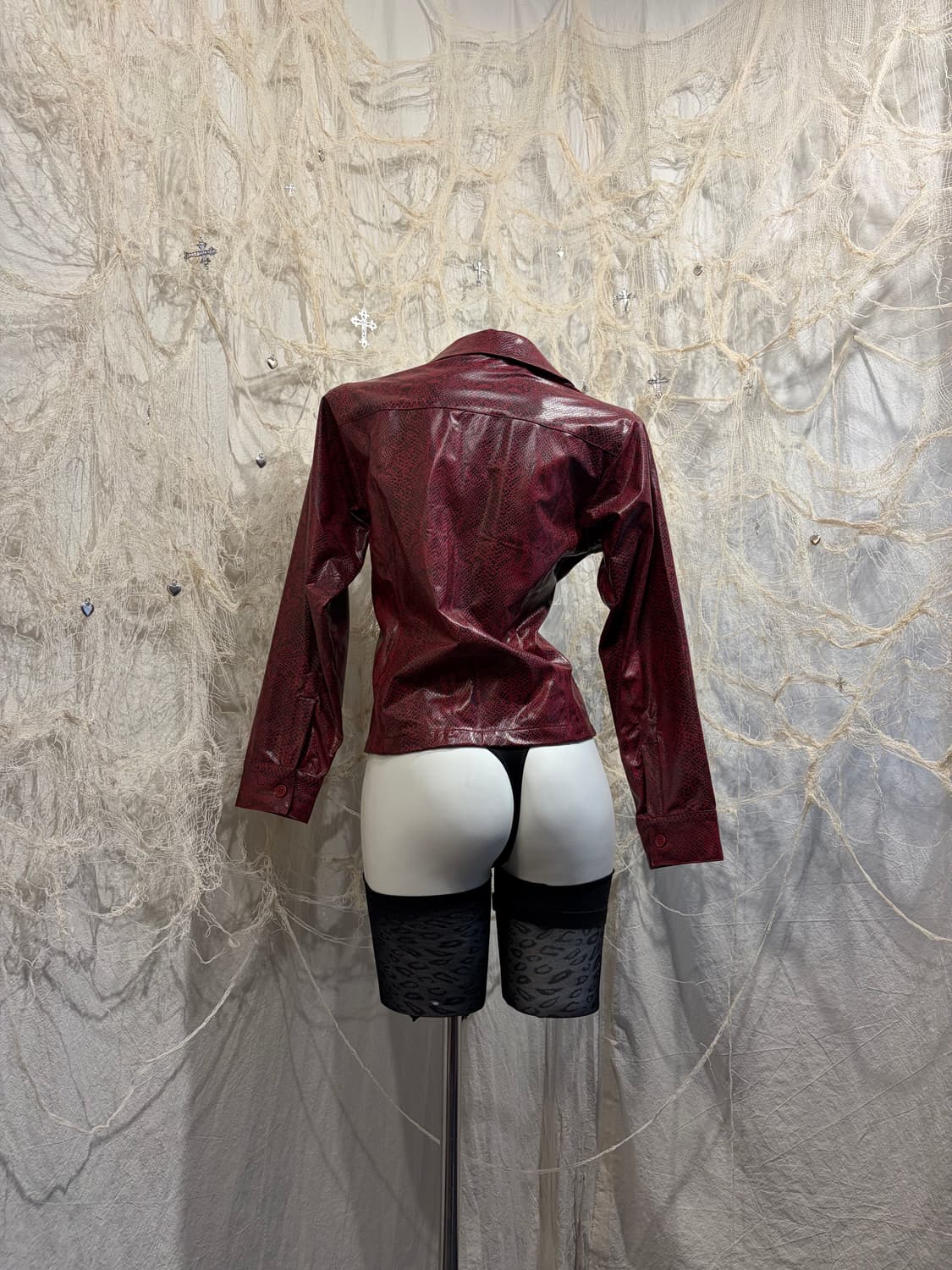 Japanese red phyton jacket 상품이미지4