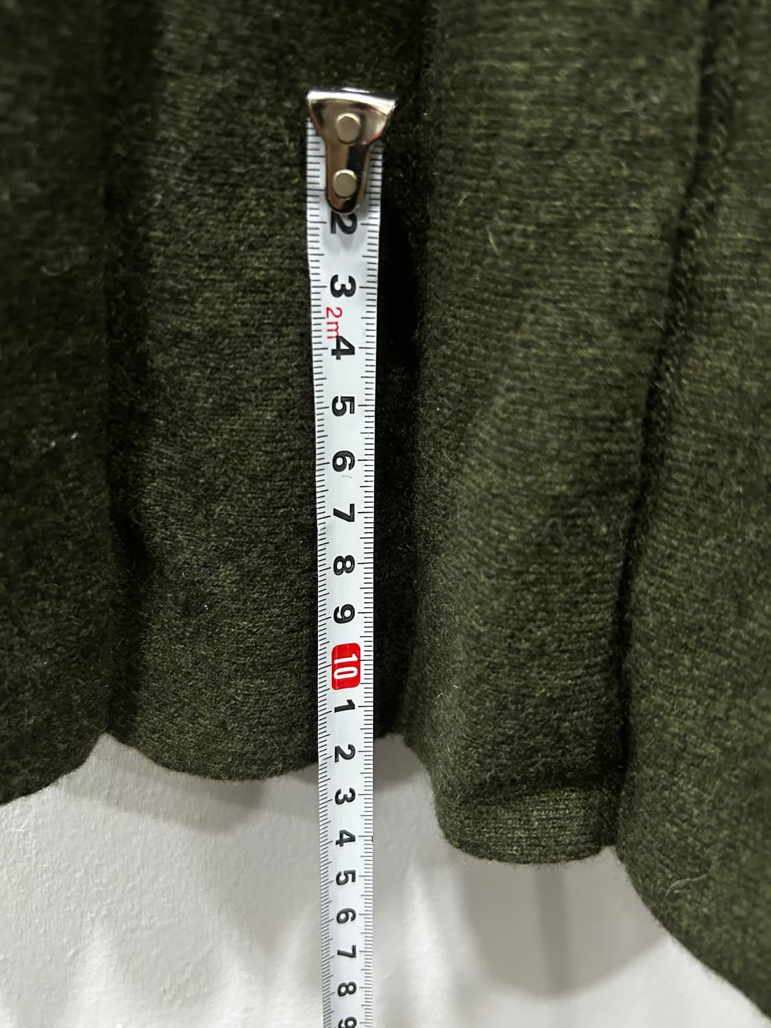 럭키슈에뜨 울 니트 프릴 롱원피스 F 카키 상품이미지9