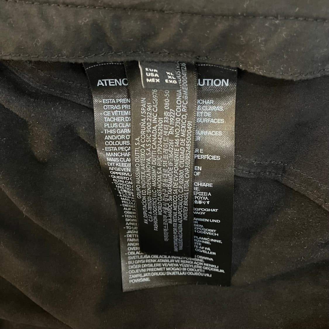 마시모두띠 블랙 스웨이드 자켓 XL 상품이미지4