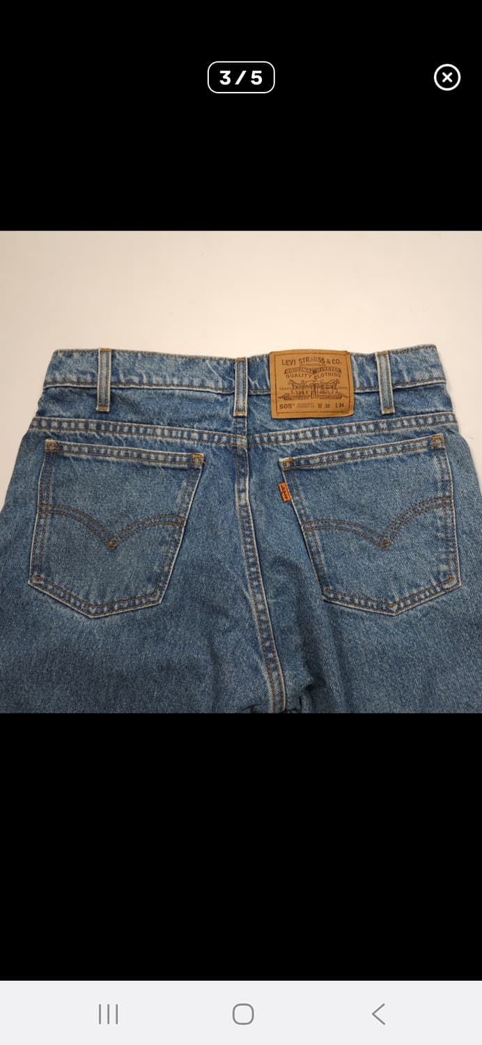 리바이스 505 오렌지탭 연청바지 상품이미지3