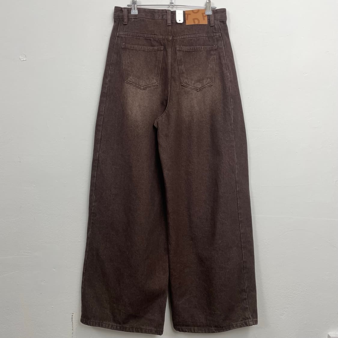 탑드레싱 TOPDRESSING 브라운 알파 와이드 데님팬츠 M 상품이미지7