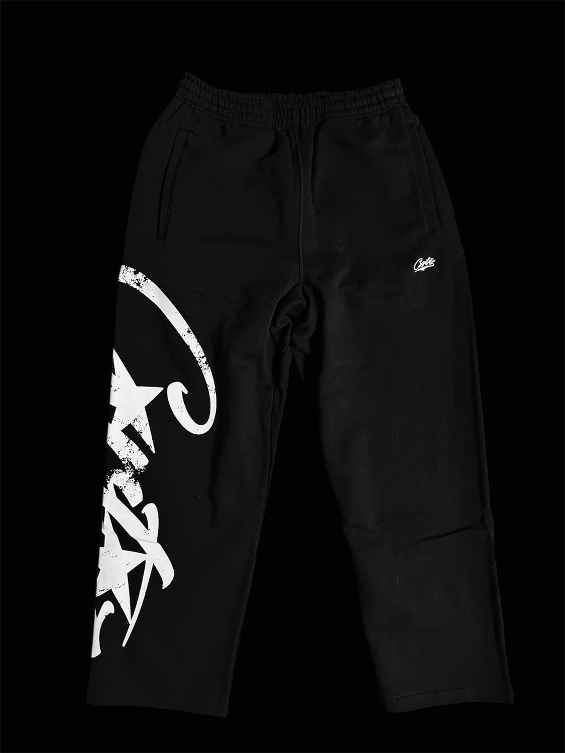 Corteiz Woosh Open Hem Sweatpant Black 상품이미지1