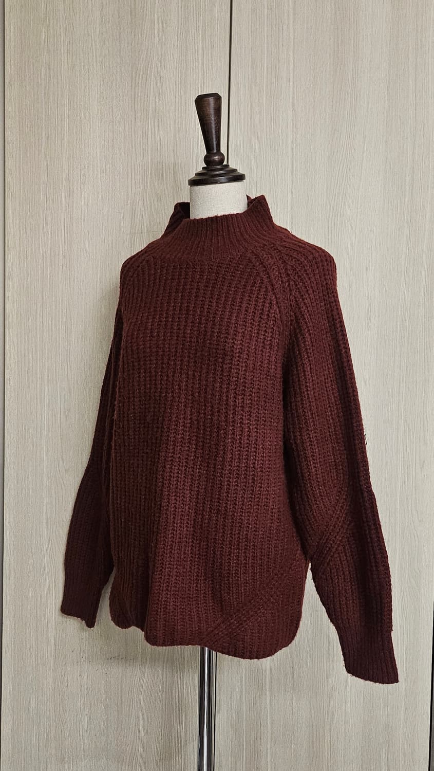 지오송지오 분위기미친 와이드소매 브릭와인 니트 95 상품이미지4