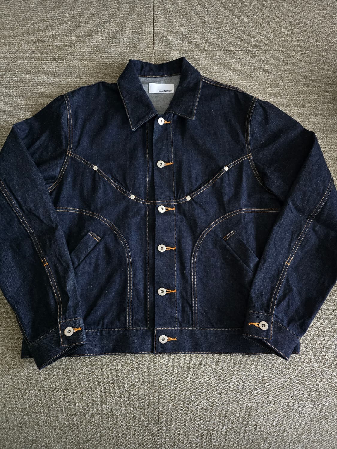 [닥터파파] SAGE NATION 세이지네이션 데님자켓 M 미사용  상품이미지6