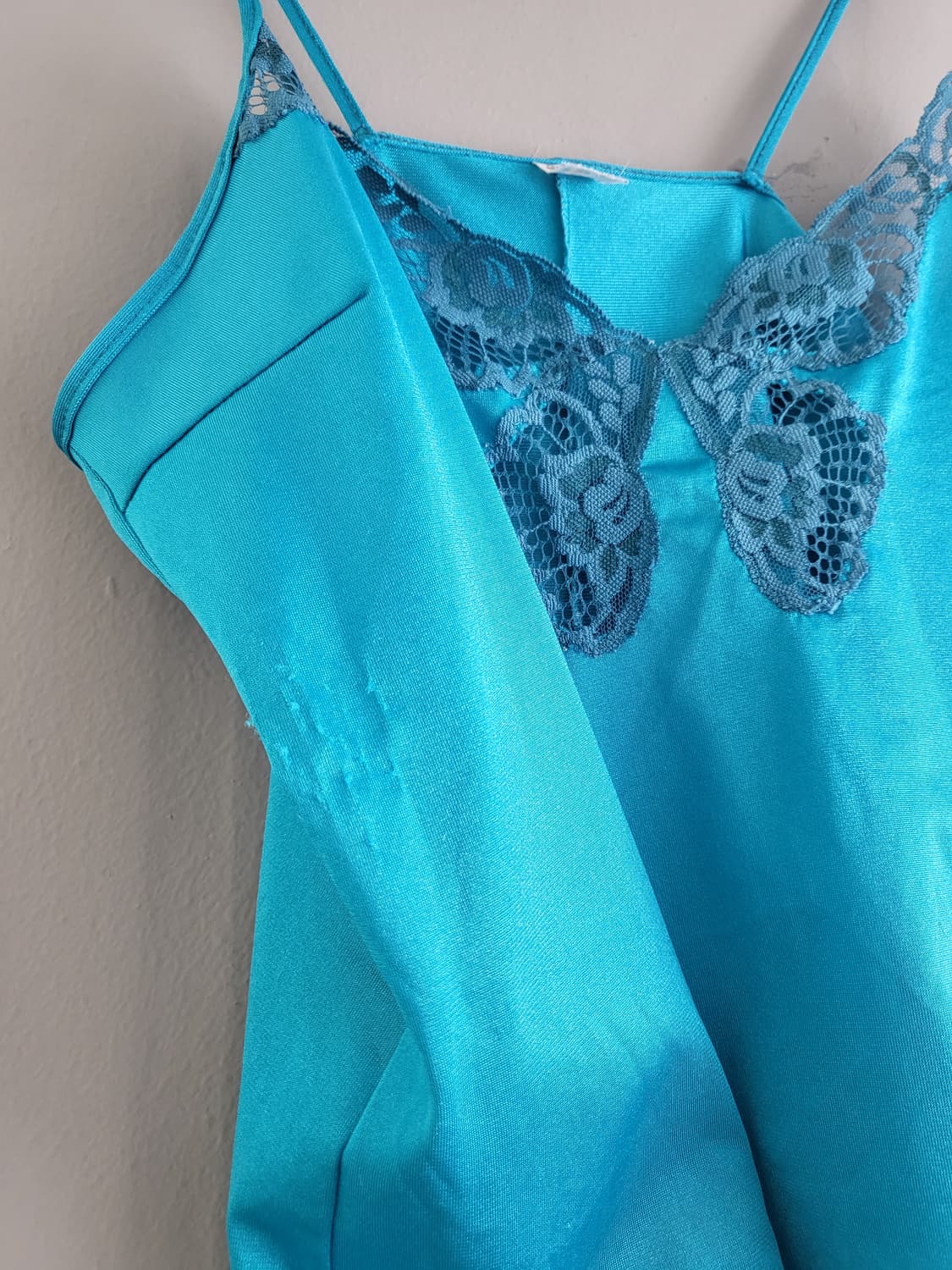 빈티지 더스티 블루 숏 슬립 상품이미지3