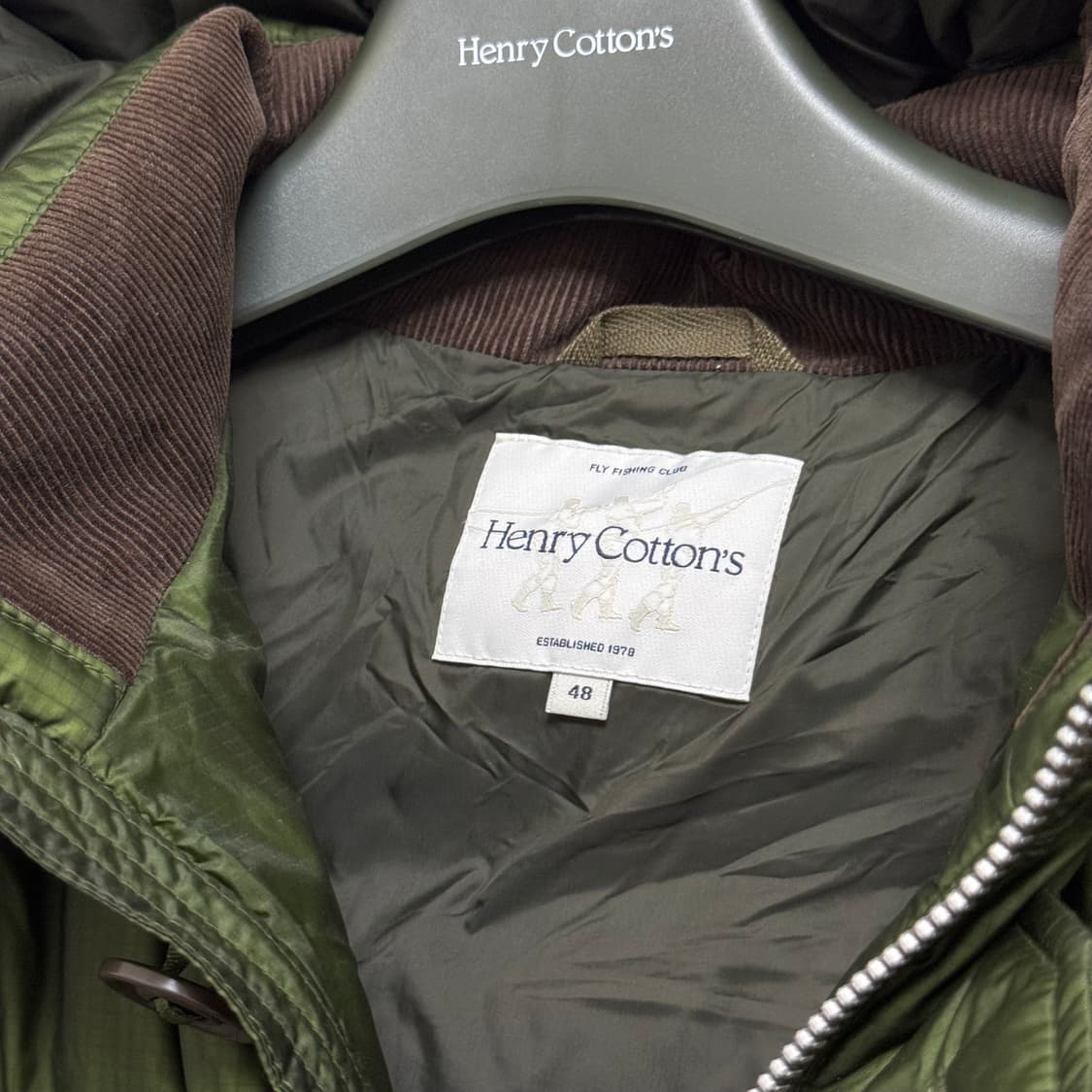 48 L) 헨리코튼 ffc 카라코람 패딩 그린 상품이미지3