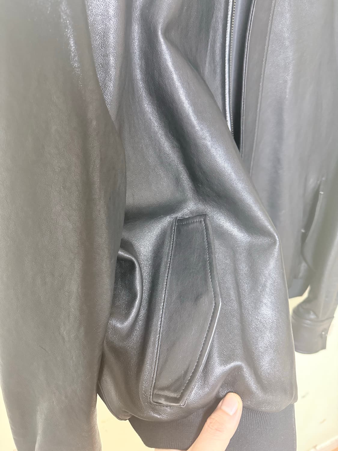 브라운 야드 레더 블루종 상품이미지5