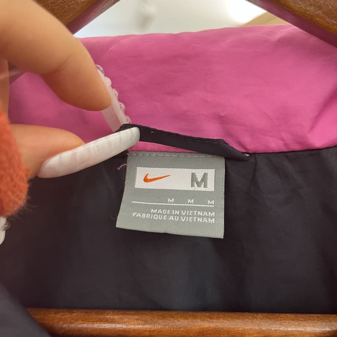 나이키 빈티지 러블리힙 핑크 러닝 바람막이 자켓 M C10716 상품이미지5