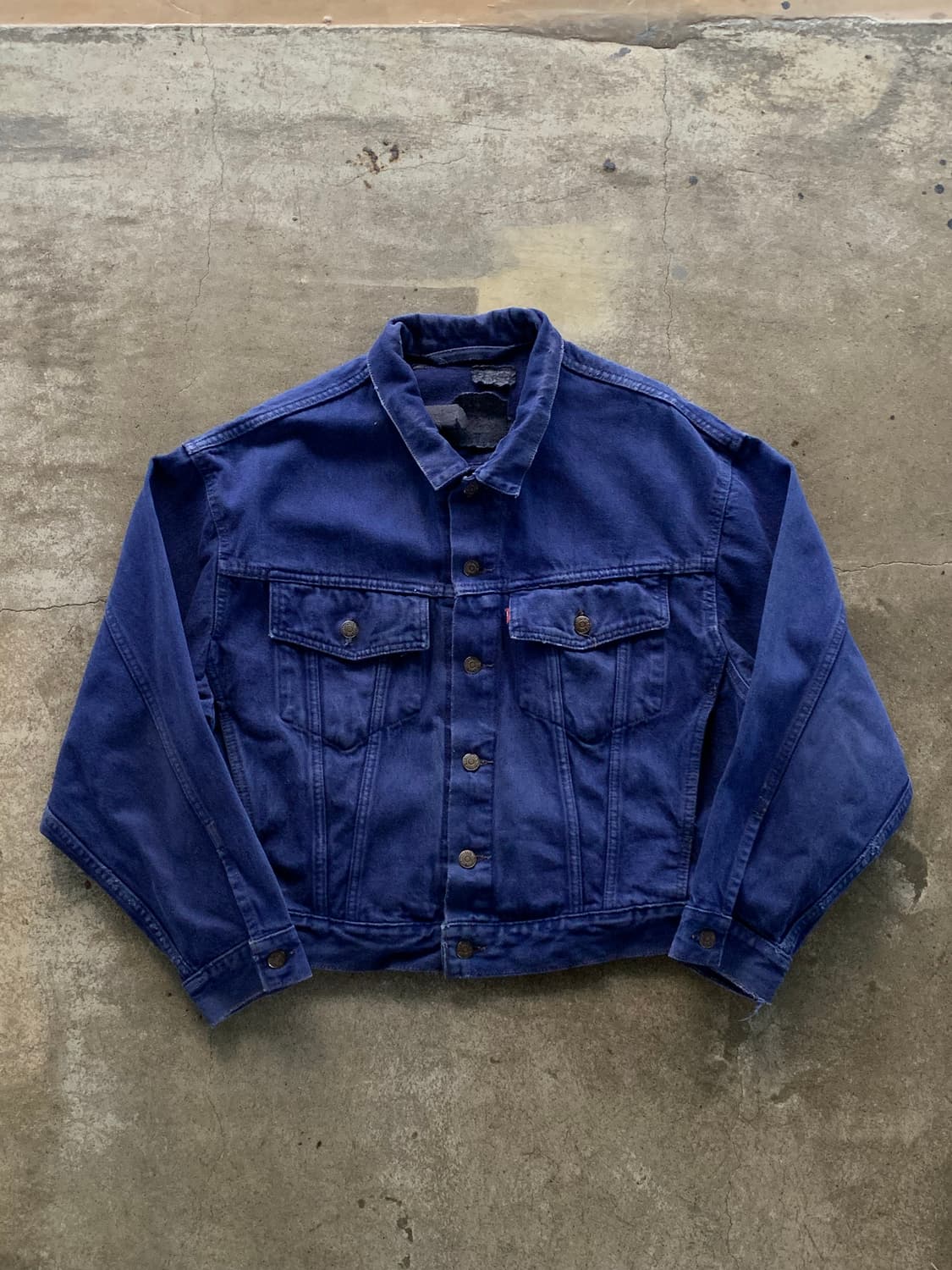 90s 리바이스 70598 빅 패치 데님 트러커 자켓 상품이미지1