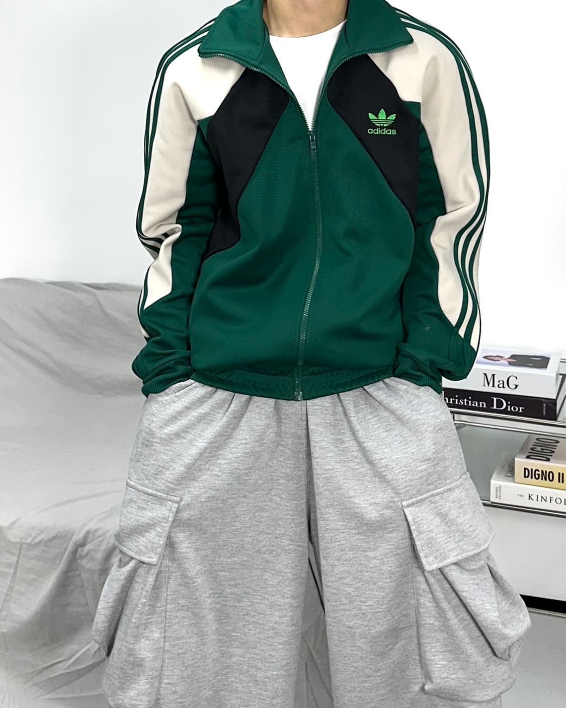 아디다스 파이어버드 헤리티지 그린 트랙탑 져지 100 상품이미지1