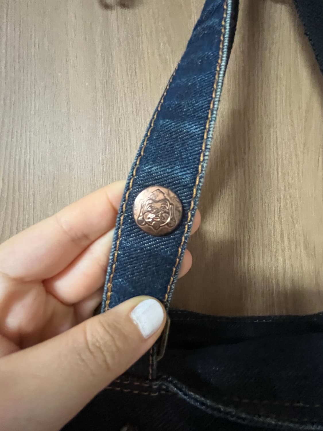 에비수 패치워크 데님 백 상품이미지5