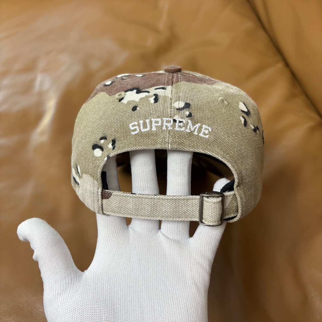 슈프림 S로고 6패널 볼캡 모자 워시드 데저트 카모 상품이미지7