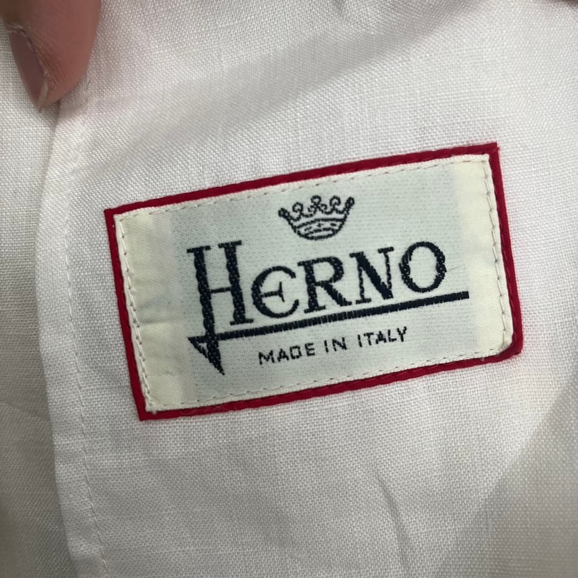 Herno 아이보리 린넨 숏 자켓 여m 상품이미지9