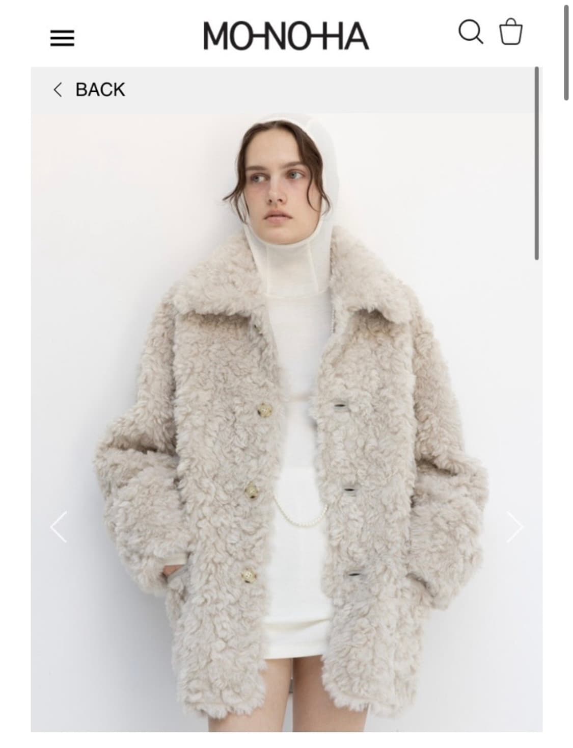 Monoha reversible fluffy coat 상품이미지2