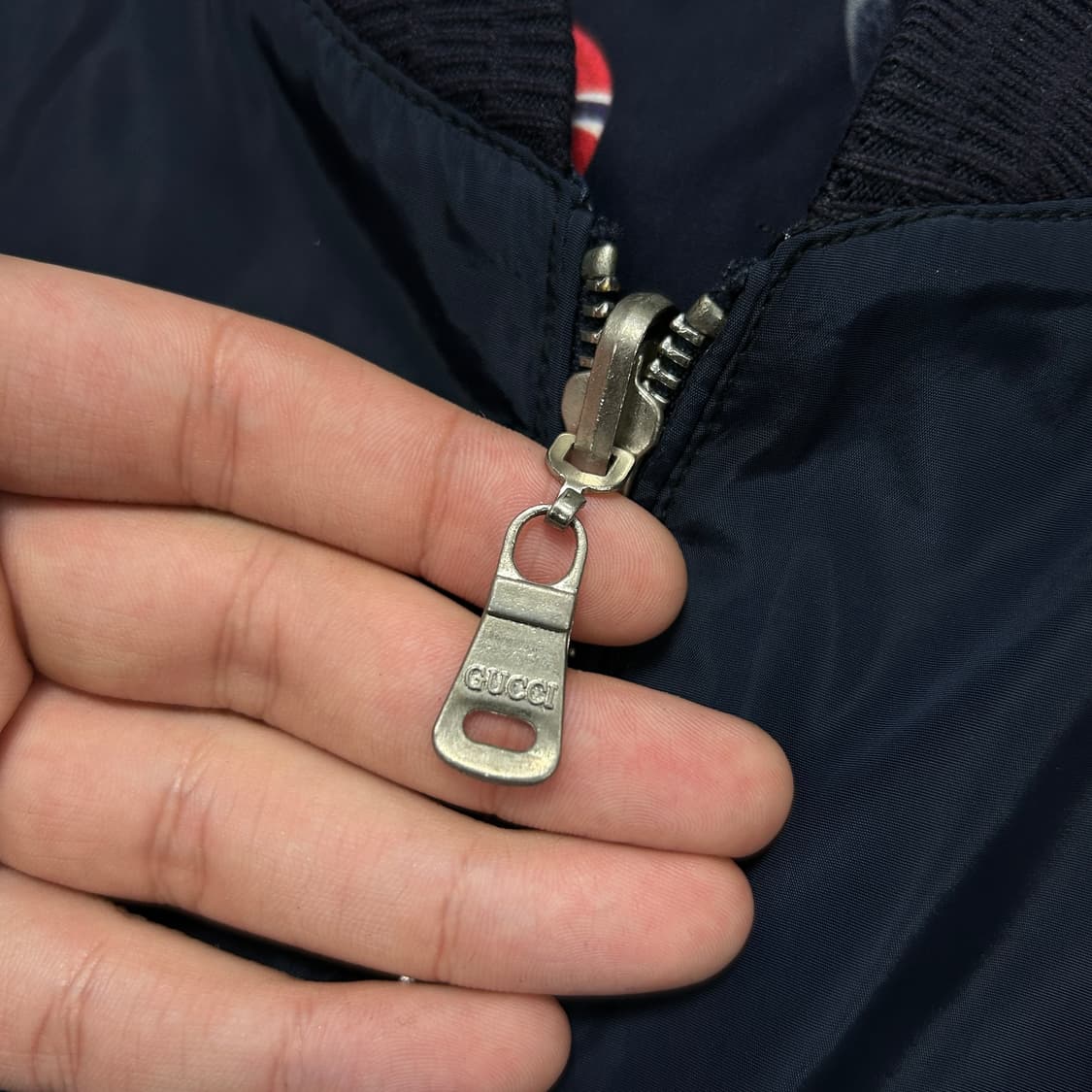 구찌 리버시블 스네이크 블루종(XL) 상품이미지3