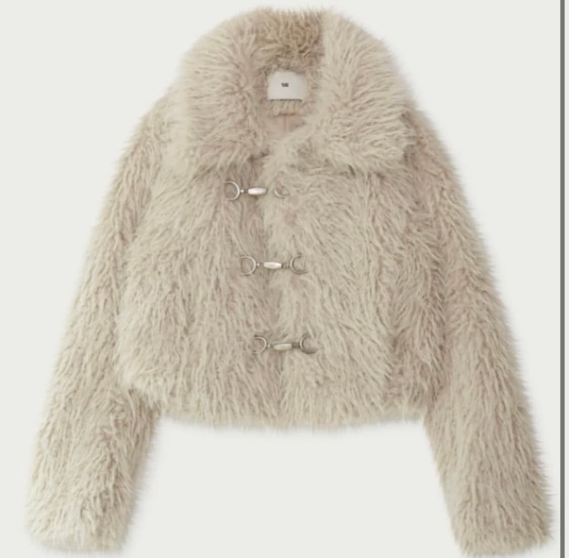 유즈 투웨이 퍼 자켓 아이보리 (옷 커버도 있음)  상품이미지2