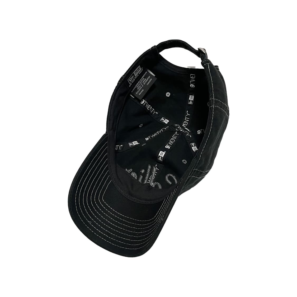 뉴에라 콜리어 스티치 블랙 볼캡 모자 상품이미지5