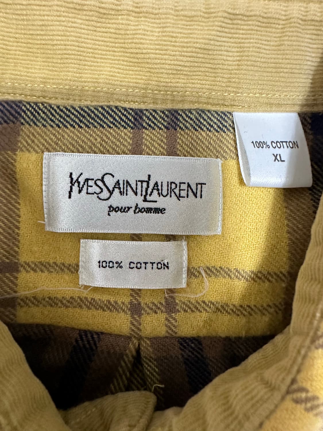YSL 입생로랑 플란넬 체크 셔츠 상품이미지5