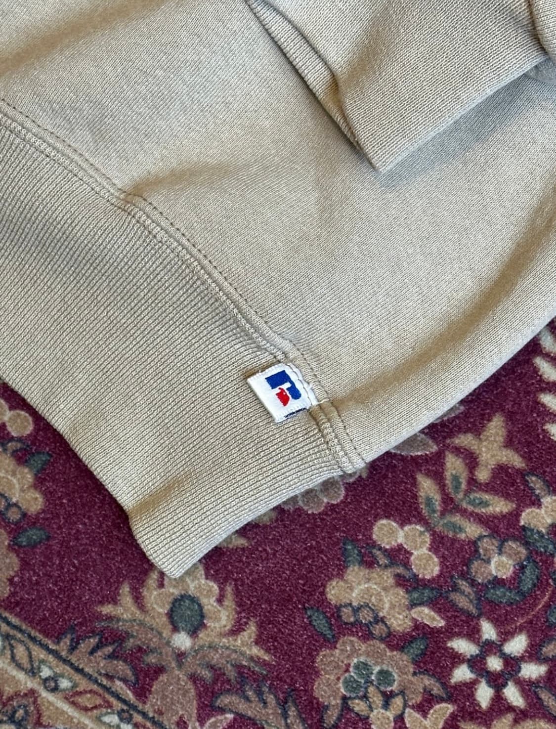 90's 러셀 애슬레틱 스웻 셔츠 베이지 XL size 상품이미지5