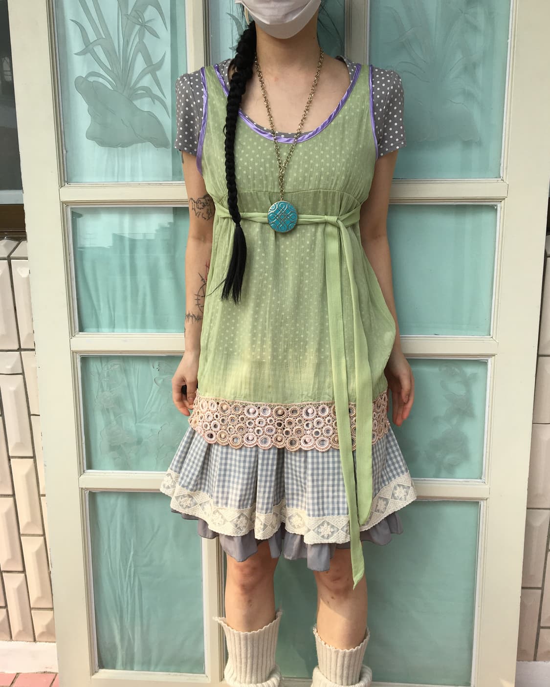 Punching point tied sleeveless 상품이미지6