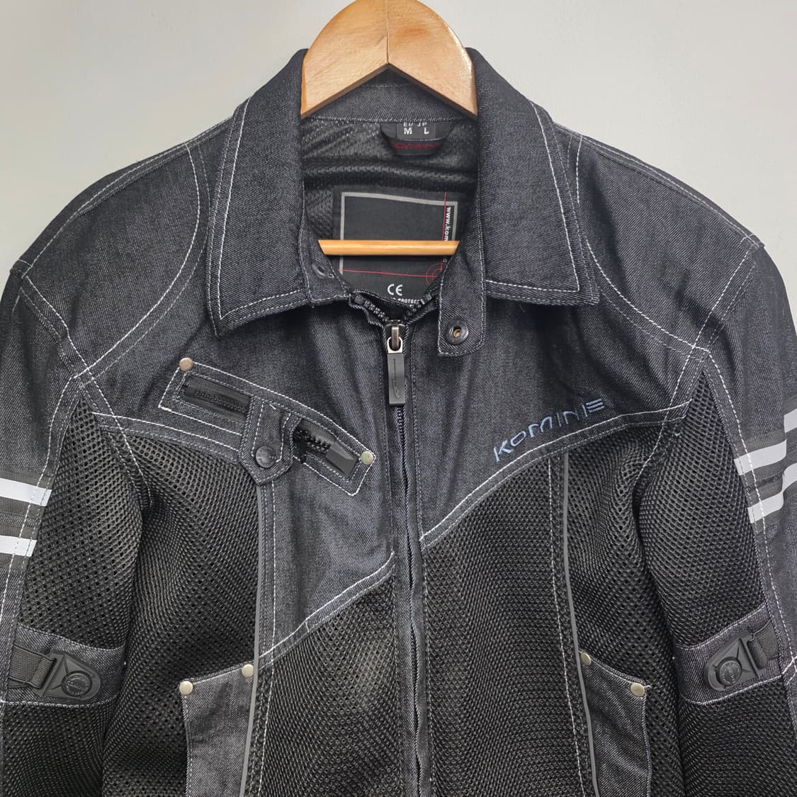[M~L]Komine 코미네 데님 바이크 자켓 상품이미지3