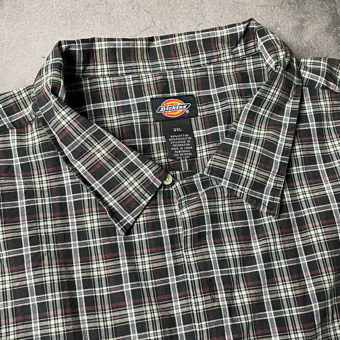 DICKIES 디키즈 빈티지 체크 반팔 워크 셔츠 A01000 상품이미지2