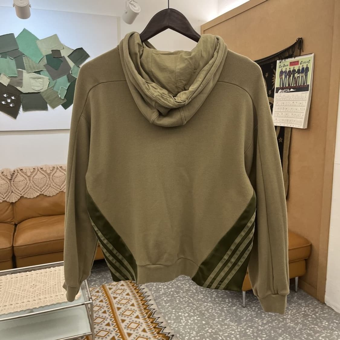 아디다스 아디브레이크 스트릿펑크 올리브카키 후드티 XS C10857 상품이미지4