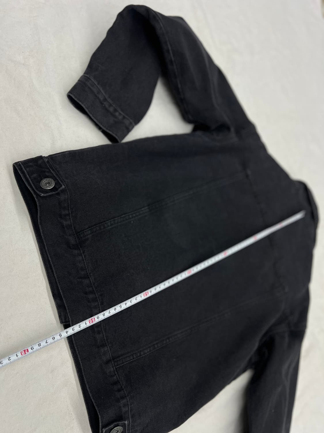 블랙 데님 할리 자켓 상품이미지8