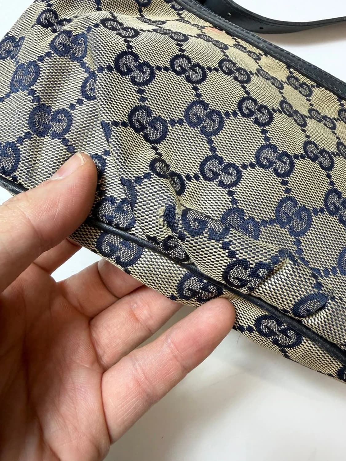 구찌 GUCCI GG 캔버스 미니 호보 숄더백 Q1519 상품이미지6