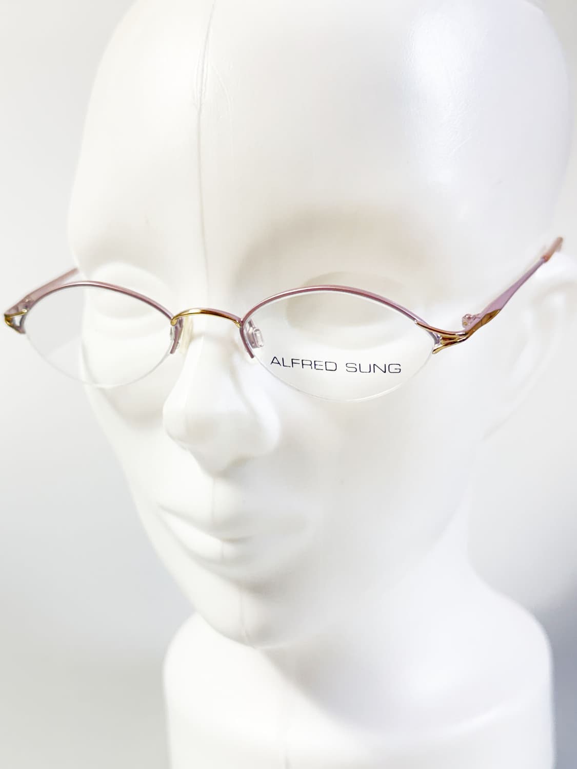 ALFRED SUNG 반무테 오벌 메탈 프레임 빈티지 안경 상품이미지8