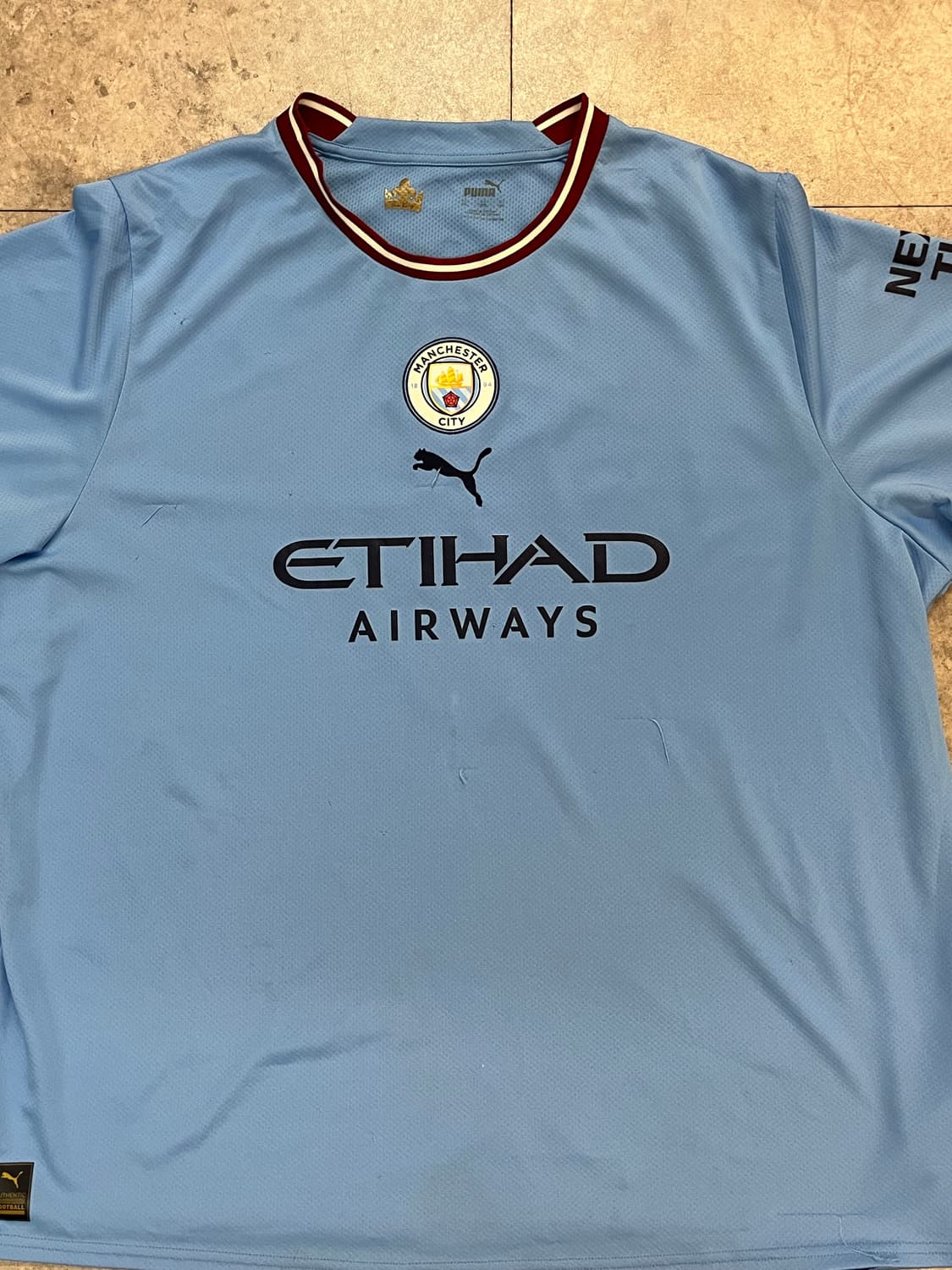 푸마 22-23 맨시티 홀란드 유니폼 져지 3XL #csz2084 상품이미지5