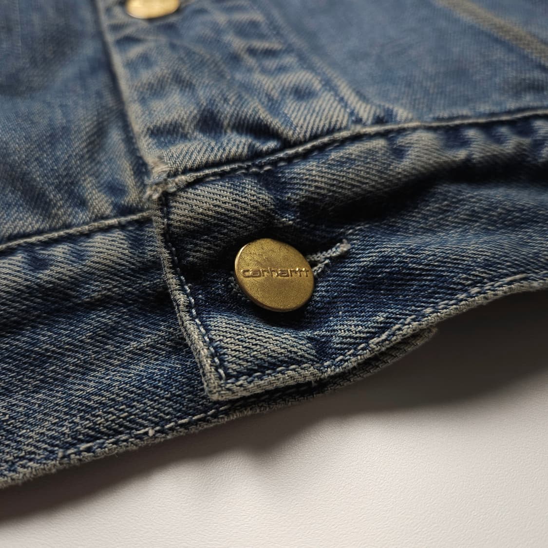 칼하트 wip 웨스턴 데님 트러커 자켓 (XL) 상품이미지6