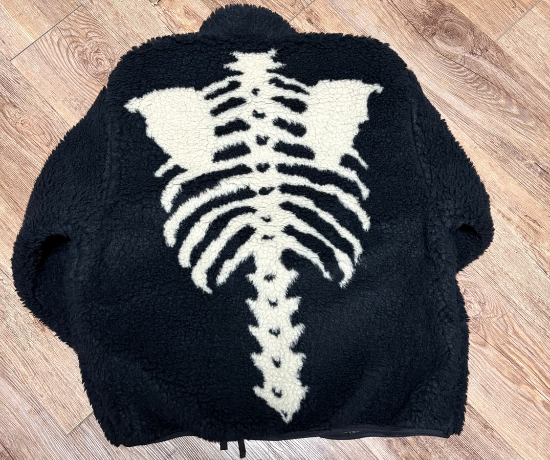 캐피탈 본 패턴 보아 플리스 후리스 리버시블 블루종 5  상품이미지3