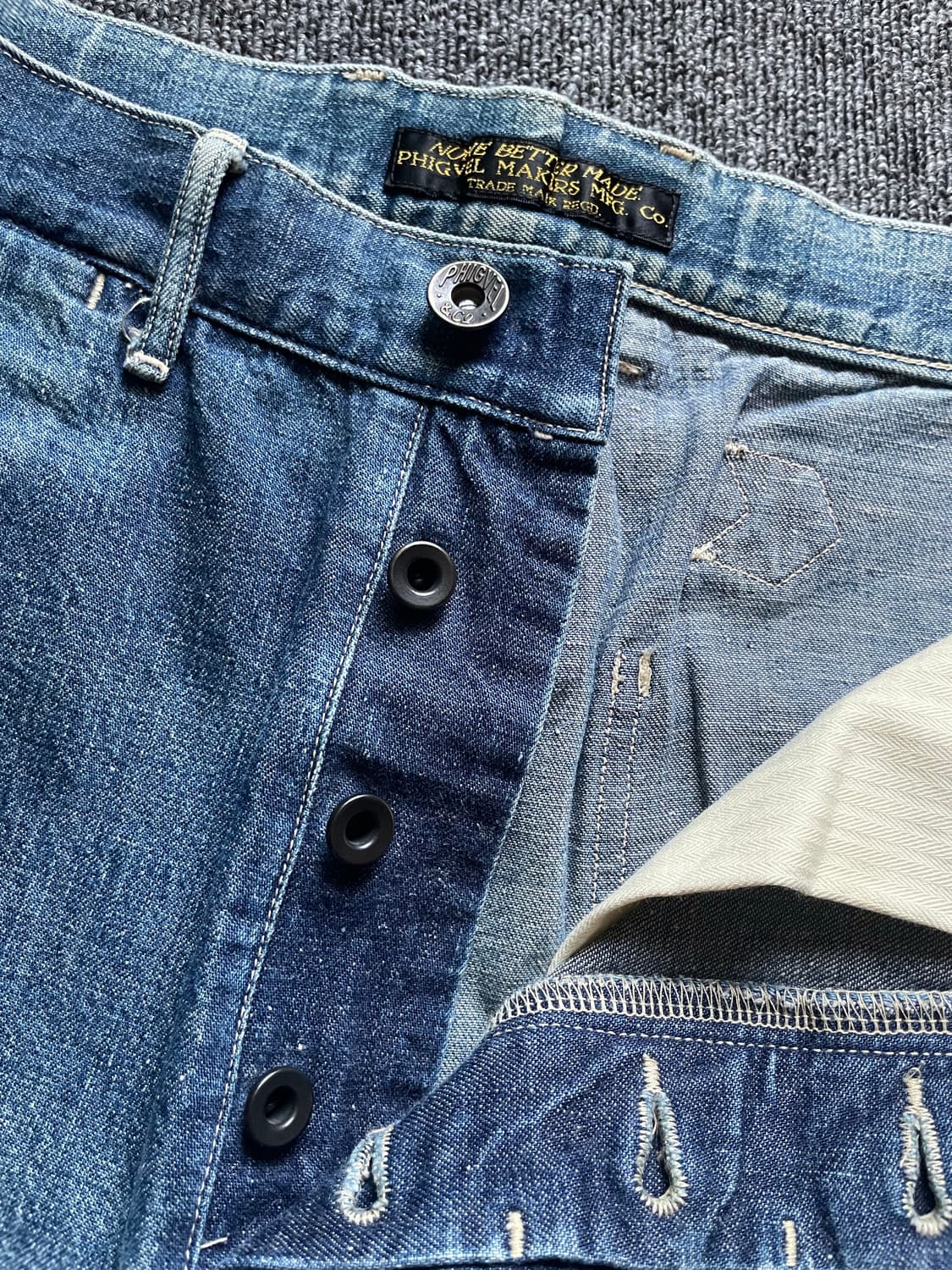 올드 피그벨 데님 밀트라우저 (실사이즈30-31) 상품이미지5