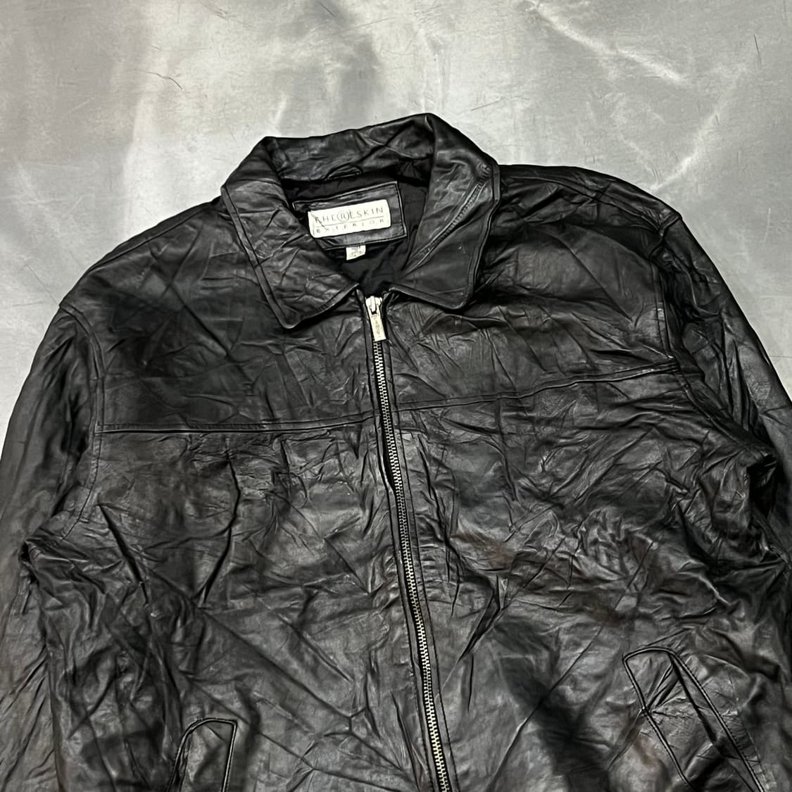  빈티지 리얼레더 자켓 y14976 상품이미지3