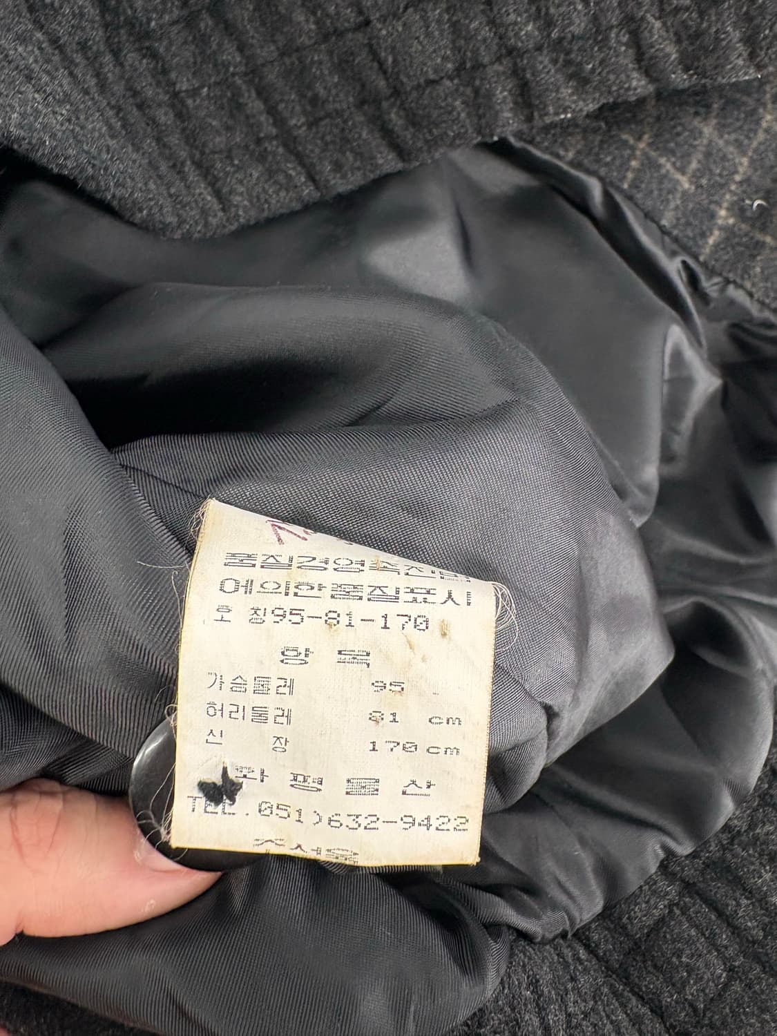 OSOBLANCO 클래식 울 자켓 (Charcoal Gray) a229 상품이미지4