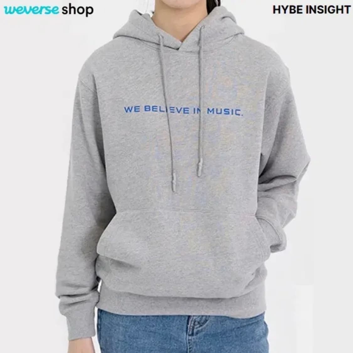 [정품]HYBE 하이브 인사이트 로고프린팅 스웨트코튼 후드티 S(새제품) 상품이미지9