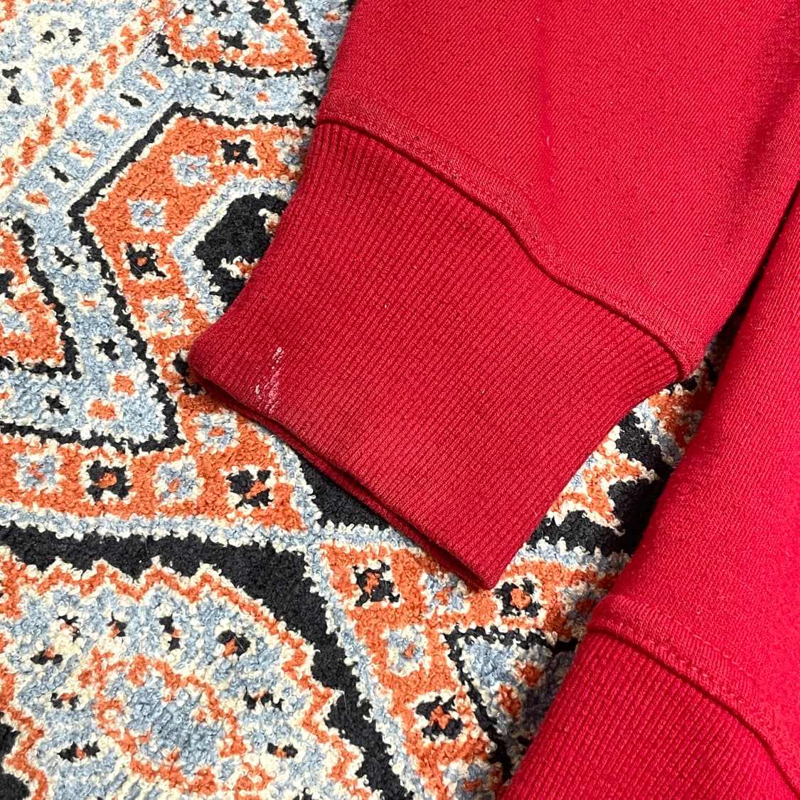 지프 헤리티지 스펠로고 레드 후드집업 남성L 상품이미지4