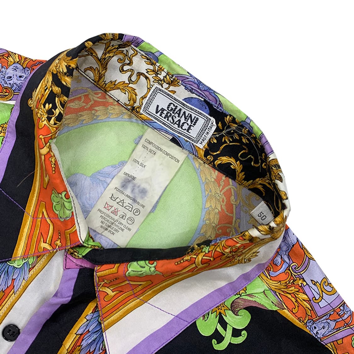 [50]베르사체 실크 패턴셔츠 상품이미지3