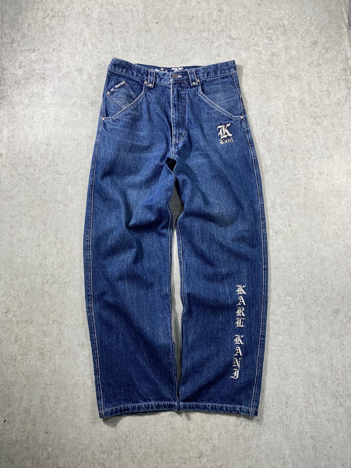 [32] 90-00s Karl Kani 칼카니 루즈와이드 핏 데님팬츠 상품이미지1