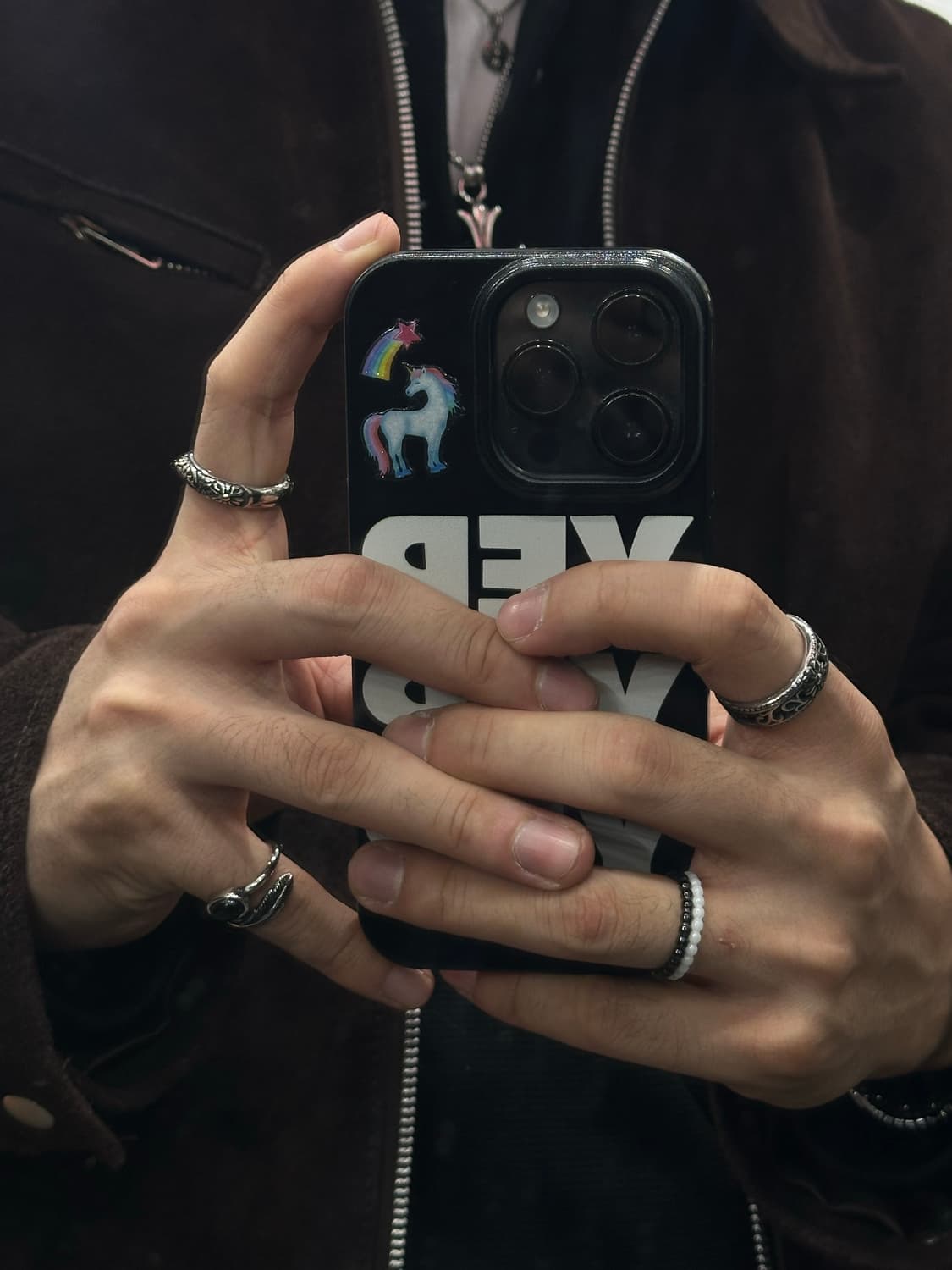 Black feather Ring - 블랙 깃털 반지 상품이미지6