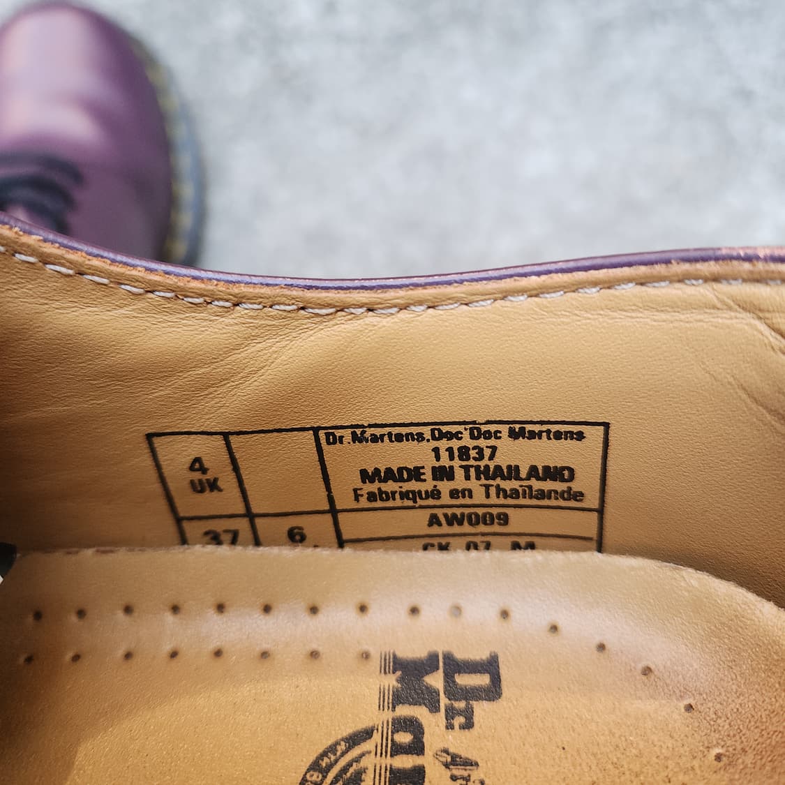 [4UK] 닥터마틴 3홀 1461 레드퍼플 (230~235) 상품이미지8